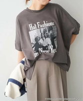 Spick & Span 《予約》GOOD ROCK SPEED / グッドロックスピード フォトドルマンTシャツ スピックアンドスパン トップス カットソー・Tシャツ ベージュ ブラック ホワイト【送料無料】