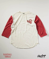 JOURNAL STANDARD relume 《予約》Rawlings / ローリングス 別注 SLAB BASEBALL 7S TEE ジャーナル スタンダード レリューム トップス カットソー・Tシャツ ブラック レッド イエロー ネイビー【送料無料】