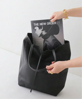 JOURNAL STANDARD relume 《追加4》【MARLON FIRENZE/マルロン】 SHOPPER BIG:バッグ ジャーナル スタンダード レリューム バッグ トートバッグ ブラック【送料無料】