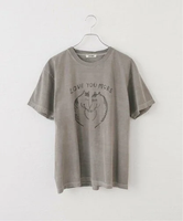 Spick & Span AUTHEN / オーセン * Shiomi Wada Love T-SHIRT スピックアンドスパン トップス カットソー・Tシャツ ホワイト グレー【送料無料】