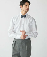 SHIPS MEN 【SHIPS別注】Errico Formicola: ラウンドカラー コットン リネン シャツ シップス トップス シャツ・ブラウス ホワイト【送料無料】