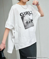 Spick & Span 《WEB限定追加予約2》GOOD ROCK SPEED / グッドロックスピード フォトドルマンTシャツ スピックアンドスパン トップス カットソー・Tシャツ ブラック ホワイト【送料無料】