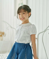 組曲 KIDS 【110-140cm】レーシー ブラウス クミキョク トップス シャツ・ブラウス ホワイト【送料無料】