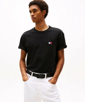 TOMMY JEANS レギュラーバッジTシャツ トミーヒルフィガー トップス カットソー・Tシャツ ホワイト ネイビー ブラック【送料無料】