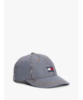 TOMMY JEANS ヘリテージストライプキャップ トミーヒルフィガー 帽子 キャップ ホワイト【送料無料】