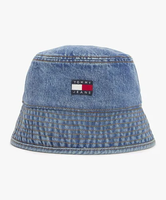 TOMMY JEANS ヘリテージデニムバケットハット トミーヒルフィガー 帽子 キャップ ブルー【送料無料】