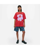 Marimekko Vihne Piirto Unikko Placement Tシャツ マリメッコ トップス シャツ・ブラウス レッド【送料無料】