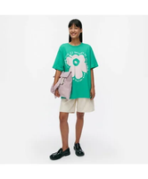 Marimekko Vihne Unikko Placement Tシャツ マリメッコ トップス シャツ・ブラウス ブルー【送料無料】