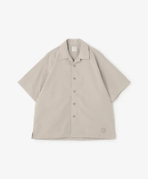 Bshop ORCIVAL ｜ コットンポプリン オープンカラー半袖シャツ WOMEN ビショップ トップス シャツ・ブラウス レッド グレー【送料無料】