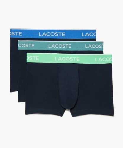 LACOSTE コントラストカラーデザイン3パックボクサーパンツ