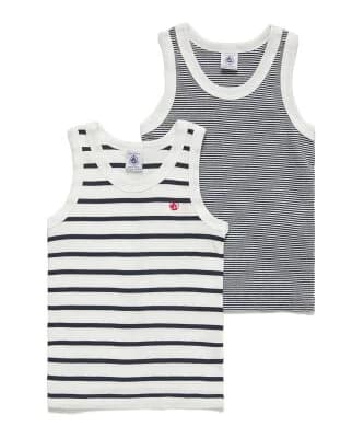 PETIT BATEAU マリニエール&ミラレタンクトップ2枚組