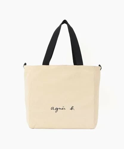 agnes b. VOYAGE 【ユニセックス】WEB限定 OAH22-01 2wayロゴビッグトートバッグ