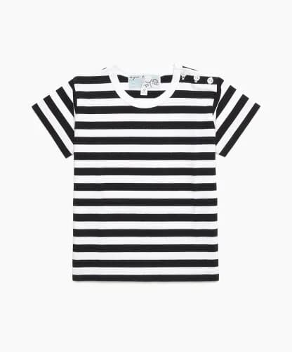 agnes b. ENFANT J008 L TS ベビー ボーダーTシャツ