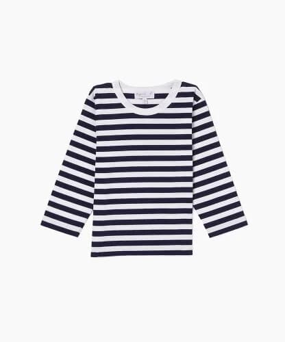 agnes b. ENFANT J008 E TS キッズ ボーダーTシャツ