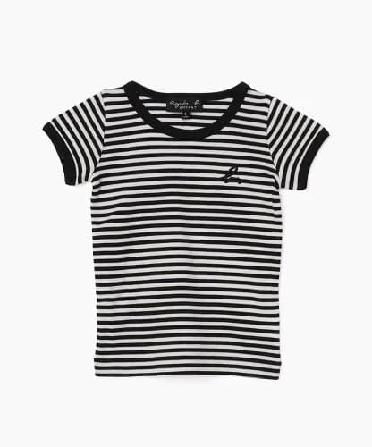 agnes b. ENFANT J190 E TS キッズ ボーダーTシャツ