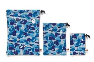 A BATHING APE ABC GADGETS POUCH SET M