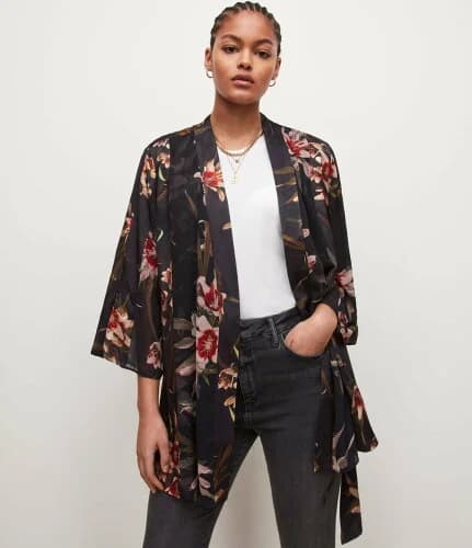 ALLSAINTS (W)ELSIE KUROYURI KIMONO