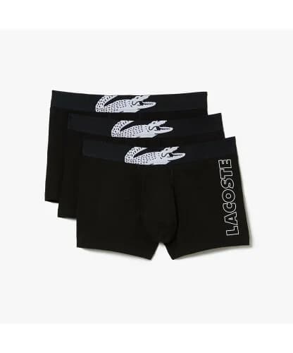 LACOSTE クロックプリントトランクショーツ3パック