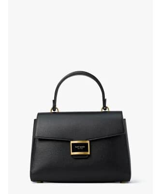 kate spade new york ケイティ ミディアム トップハンドル バッグ / 斜めがけ 2way 通勤 通学 牛革 ブラック ショルダーバッグ ギフト プレゼント