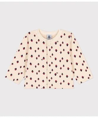 PETIT BATEAU チュビックプリントカーディガン