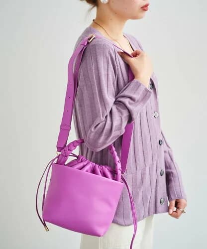 le.coeur blanc メッシュハンドルショルダーバッグ