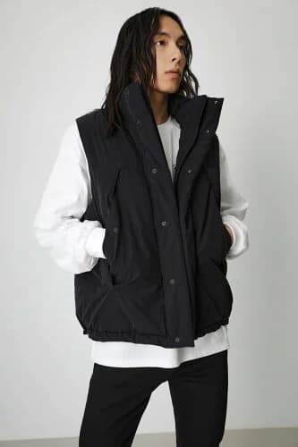 AZUL BY MOUSSY STAND UP COLLAR PADDING VEST