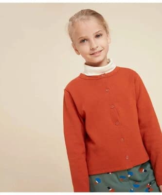 PETIT BATEAU ダブルジャージカーディガン