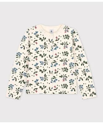 PETIT BATEAU チュビックプリントカーディガン