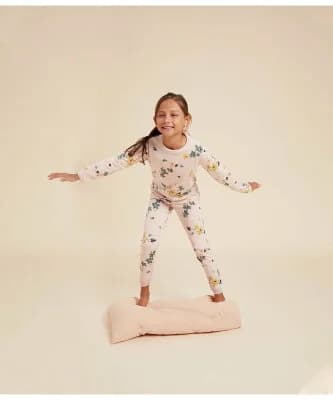 PETIT BATEAU チュビックプリント長袖パジャマ