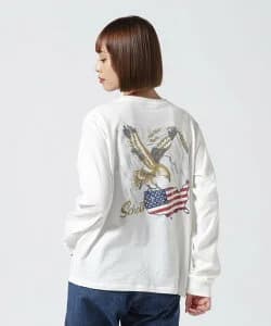 Schott EAGLE U.S.A FRAG L/S T-SHIRT/イーグル U.S.Aフラッグ ロングスリーブTシャツ