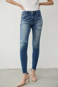 AZUL by moussy REPAIR DENIM SKINNY III