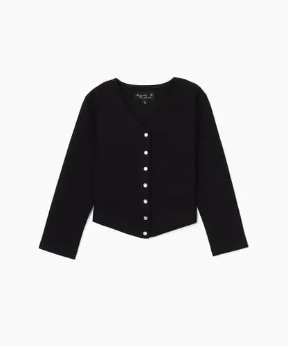 agnes b. ENFANT J630 E CARDIGAN キッズ Vネックカーディガン