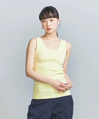 BEAUTY&YOUTH UNITED ARROWS コットンブレンド テレコ タンクトップ