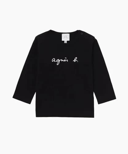 agnes b. ENFANT S137 L TS ベビー ロゴTシャツ