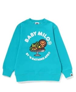 A BATHING APE BABY MILO FRUIT CREWNECK