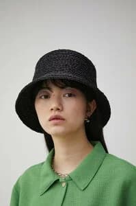 AZUL BY MOUSSY RAFFIA BUCKET HAT