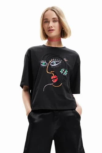 Desigual フェイス 半袖Tシャツ