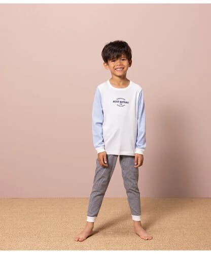 PETIT BATEAU ミラレ長袖パジャマ