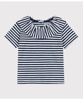 PETIT BATEAU ライトジャージ半袖ブラウス