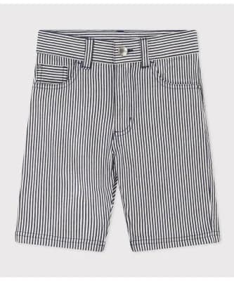 PETIT BATEAU ヒッコリーバミューダパンツ