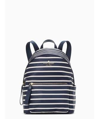 kate spade new york チェルシー ザ リトル ベター マリーナ ストライプ プリント ミディアム バックパック
