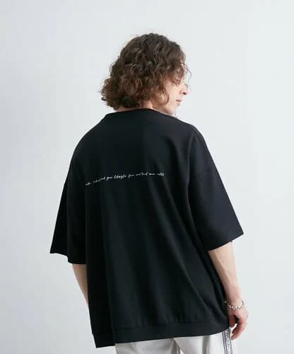 JUNRed 2ポイントショートスリーブワイドTシャツ