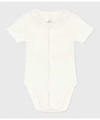 PETIT BATEAU 前開き半袖ボディ