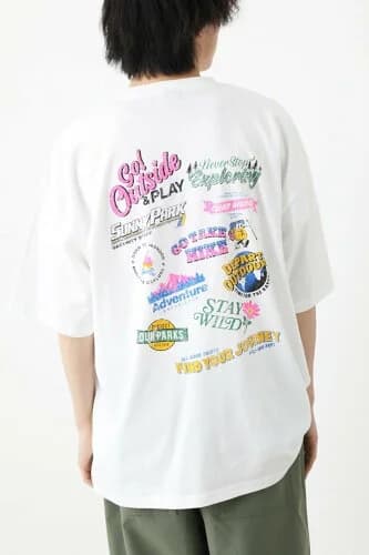 RODEO CROWNS WIDE BOWL OUTDOORランダムロゴTシャツ