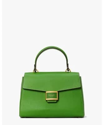 kate spade new york ケイティ ミディアム トップハンドル バッグ / 斜めがけ 2way お出かけ 通学 牛革 グリーン ショルダーバッグ ギフト プレゼント