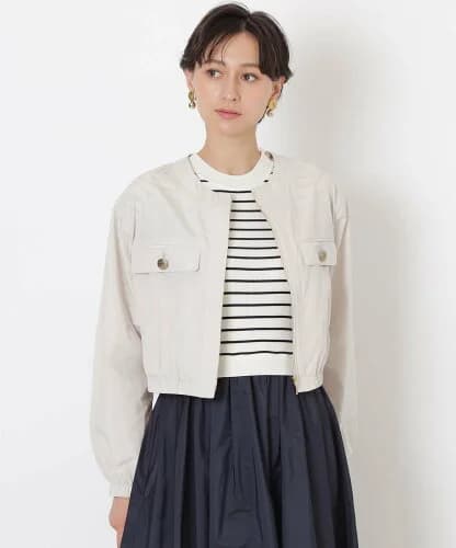 EPOCA 【EPOCA Marino】シャンブレータフタ ショートブルゾン