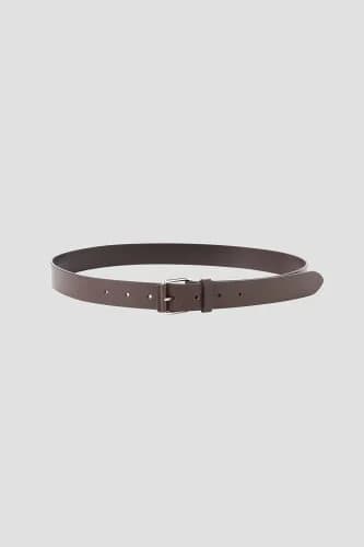 MARGARET HOWELL LEATHER ROLLER BUCKLE BELT