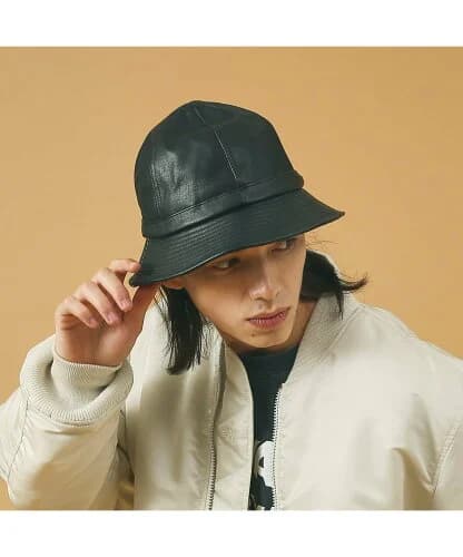 ABAHOUSE LASTWORD 【RUBEN/ルーベン】FAKE LEATHER METRO HAT/レザーメト