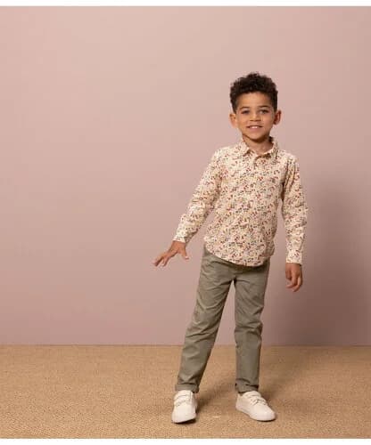 PETIT BATEAU ポプリン長袖シャツ