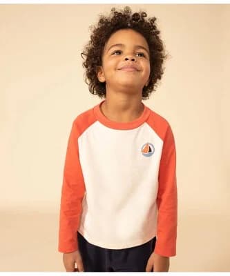 PETIT BATEAU バイカラー長袖Tシャツ